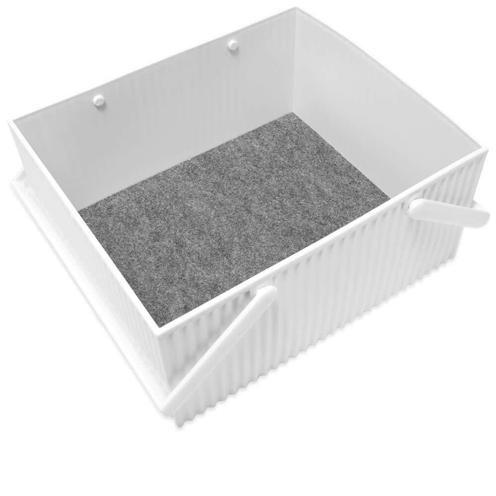 Hachiman Omnioffre Stacking Storage Box Large in White Hachiman