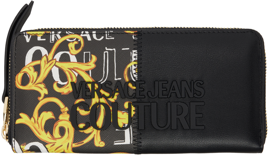 Versace Jeans Couture Black Logo Couture Wallet Versace