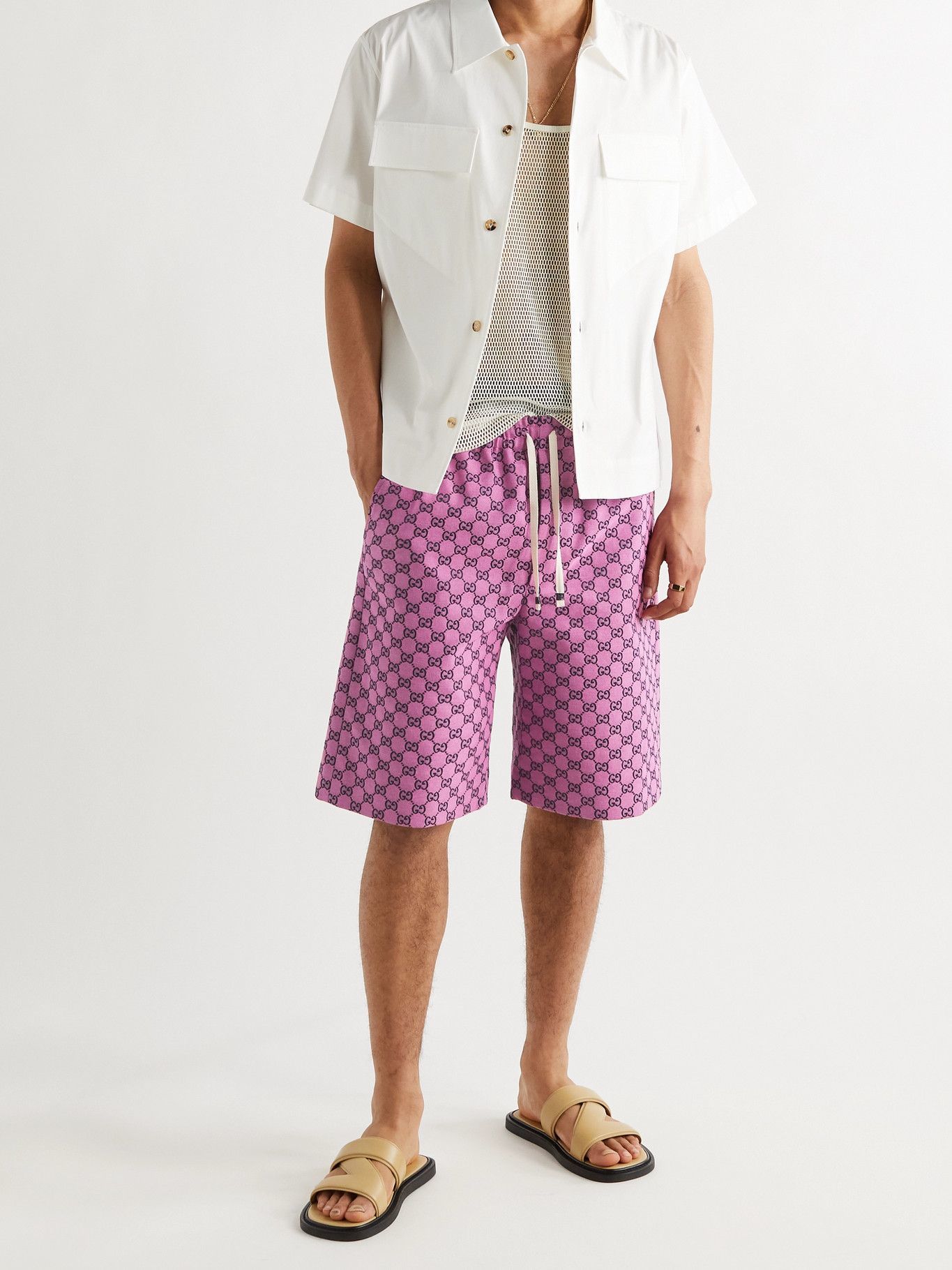 gucci shorts pink