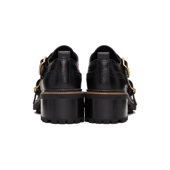 Chloe Black Franne Monk Brogues Chloe