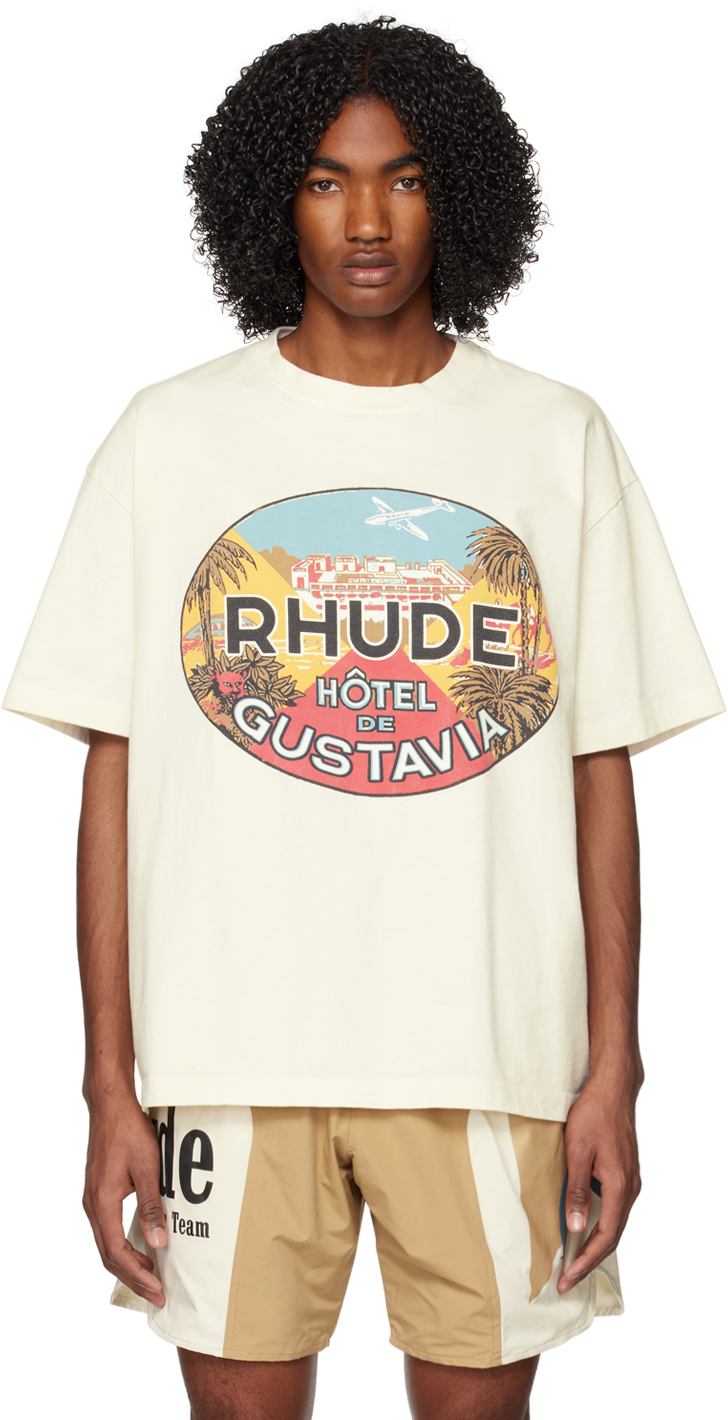 Rhude Off-White 'Hotel de Gustavia' T-Shirt Rhude