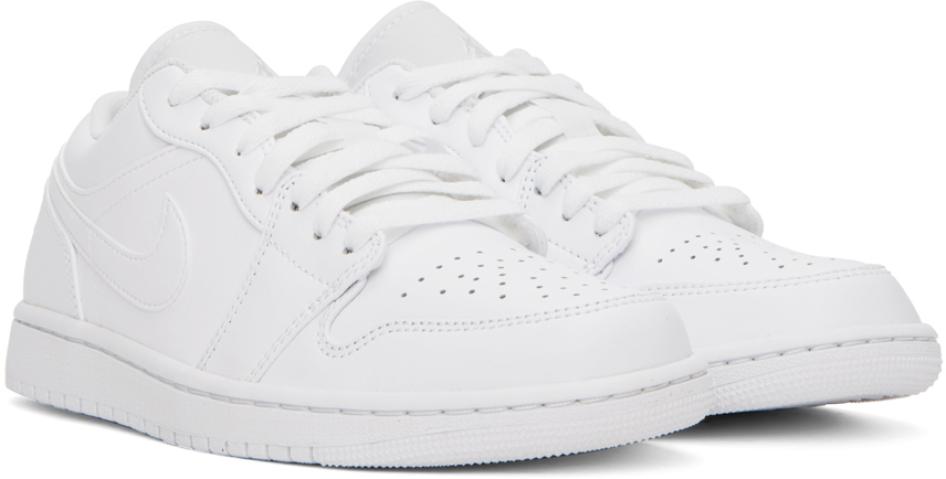 white jordans low top