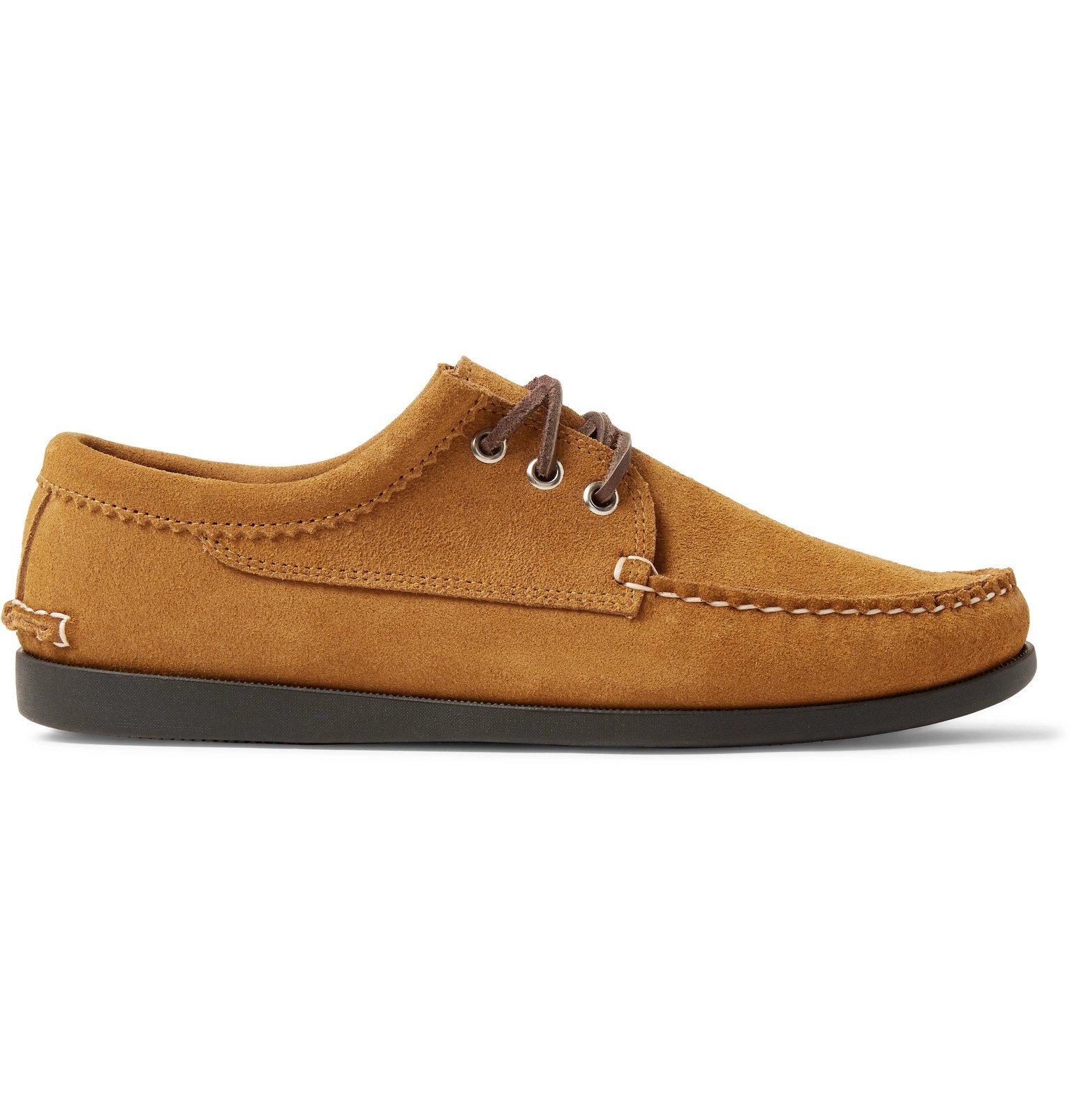 Quoddy - Blucher Suede Boat Shoes - Brown Quoddy