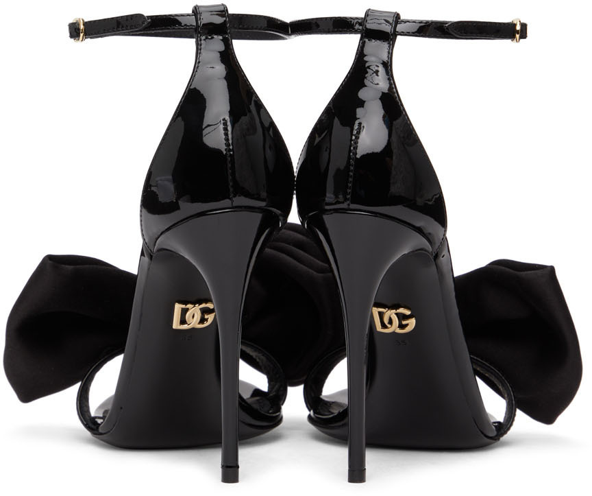 Dolce & Gabbana Black Keira Bow Heels Dolce & Gabbana