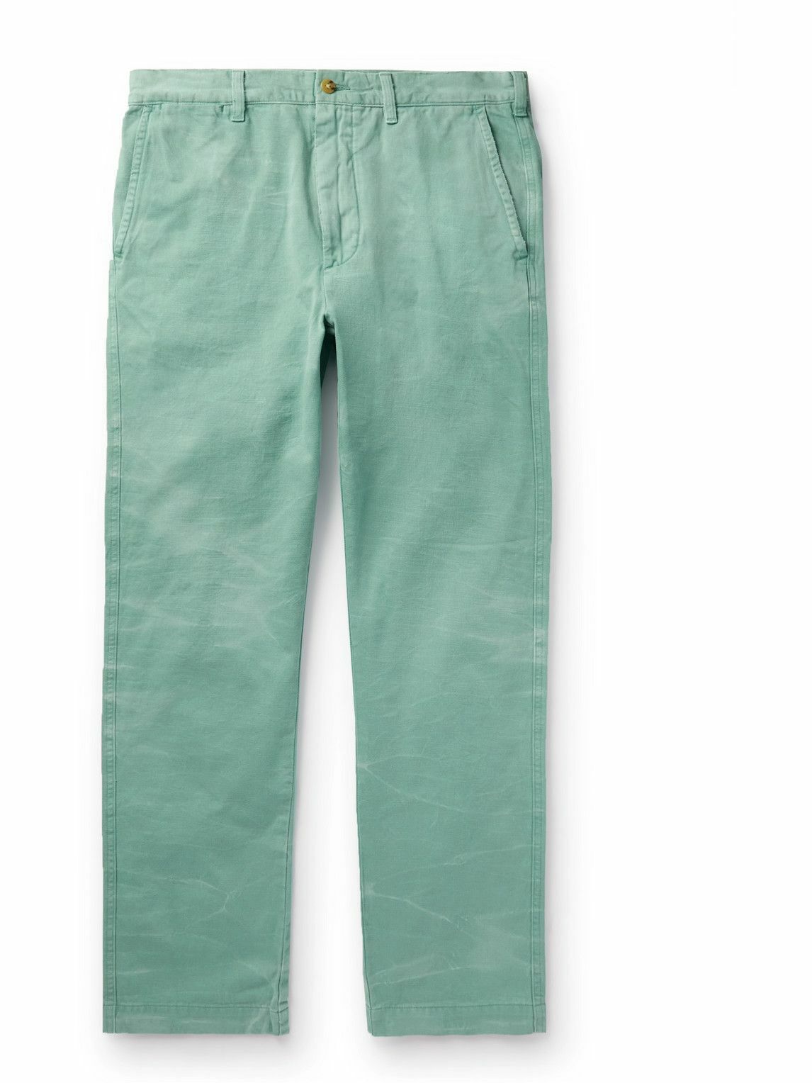 Polo Ralph Lauren - Montauk Straight-Leg Cotton-Twill Trousers - Green ...