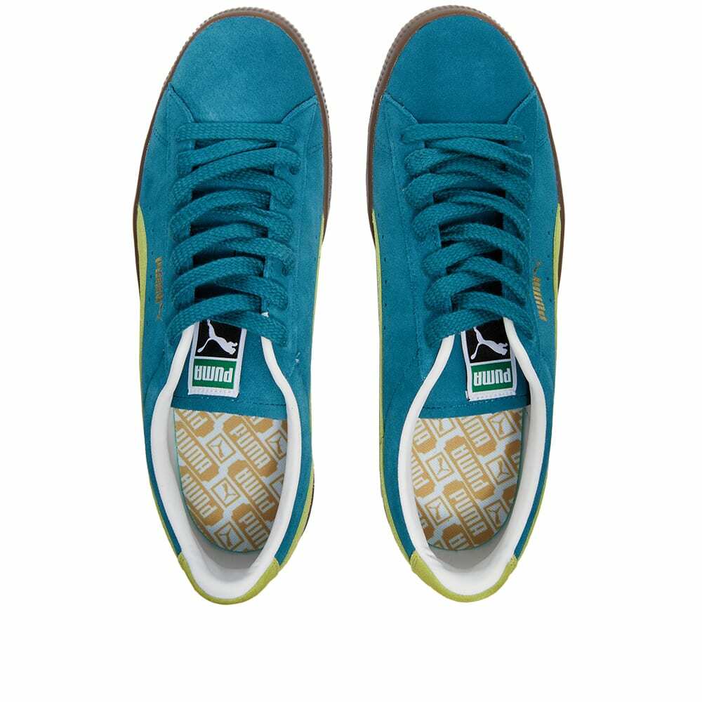 Puma Men's Suede VTG Sneakers in Blue/Yellow/Gum Puma