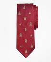 Brooks Brothers Men's Fleece and Anchor Shield Tie | Red