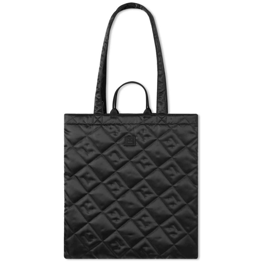 Acne Studios Awa Quilted Satin Face Tote Bag Acne Studios