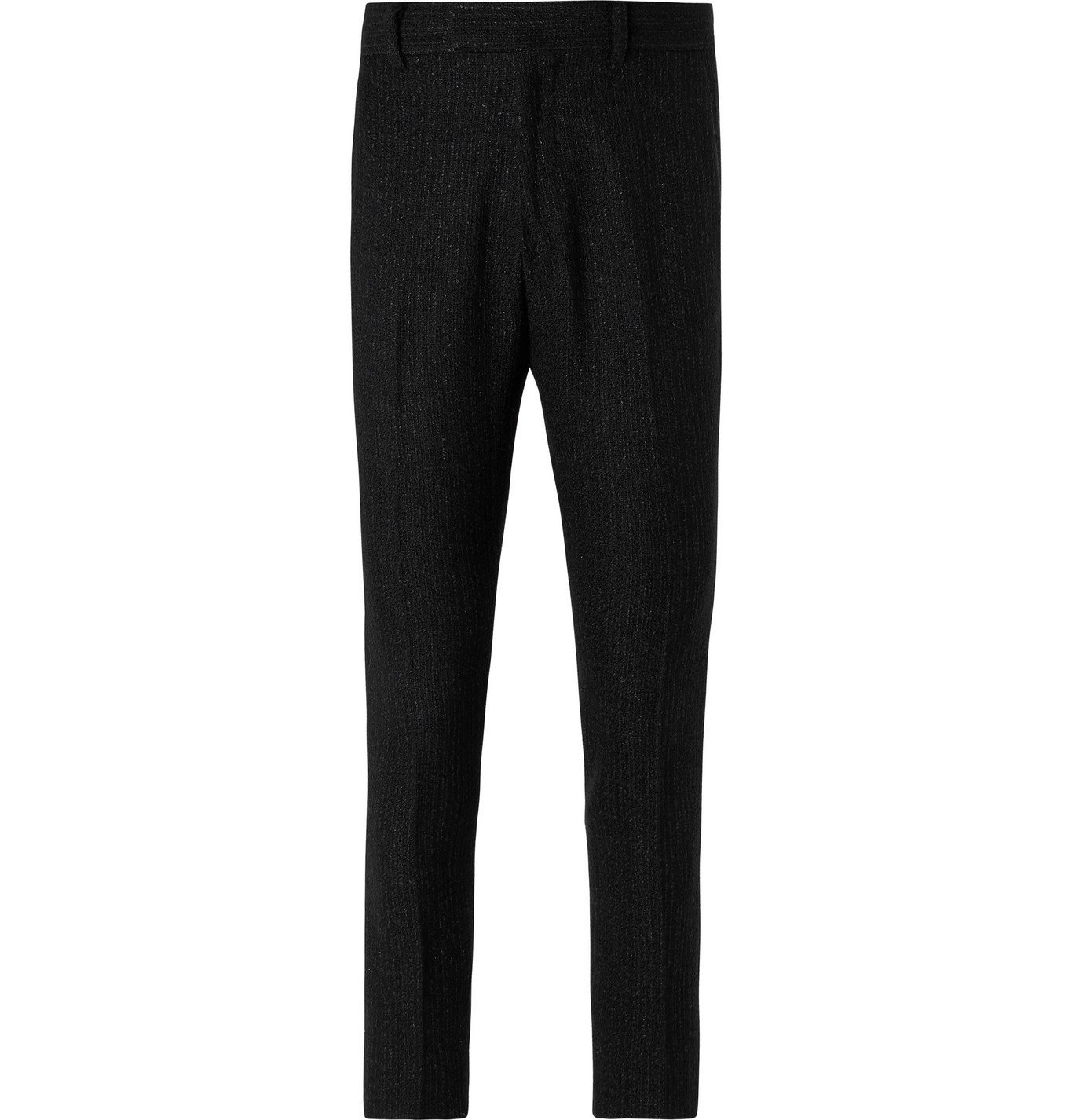 AMIRI - Slim-Fit Silk Twill-Trimmed Metallic Wool-Blend Bouclé ...