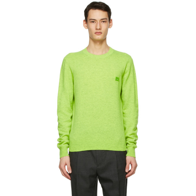 Green Wool Patch Sweater Acne Studios