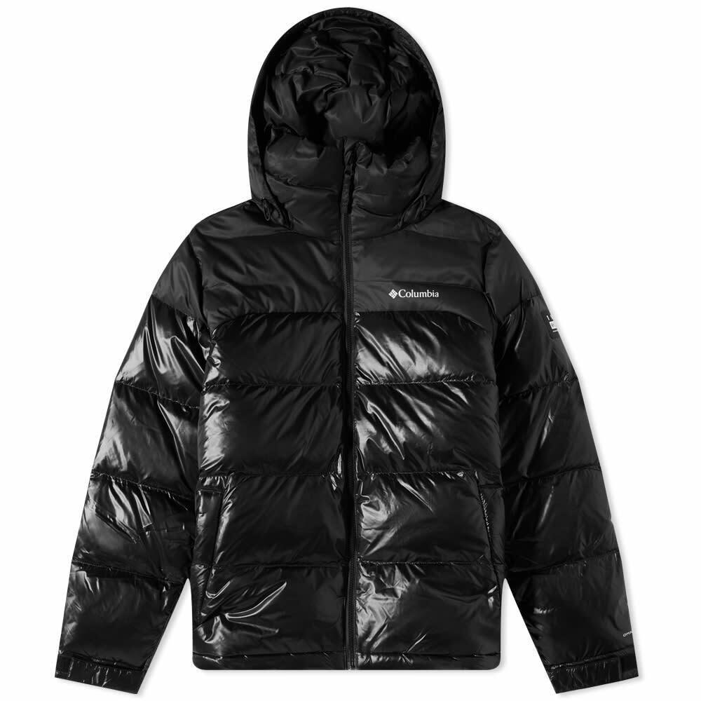 Columbia Men's Bulo Point II Down Jacket in Black Shiny And Bl Columbia