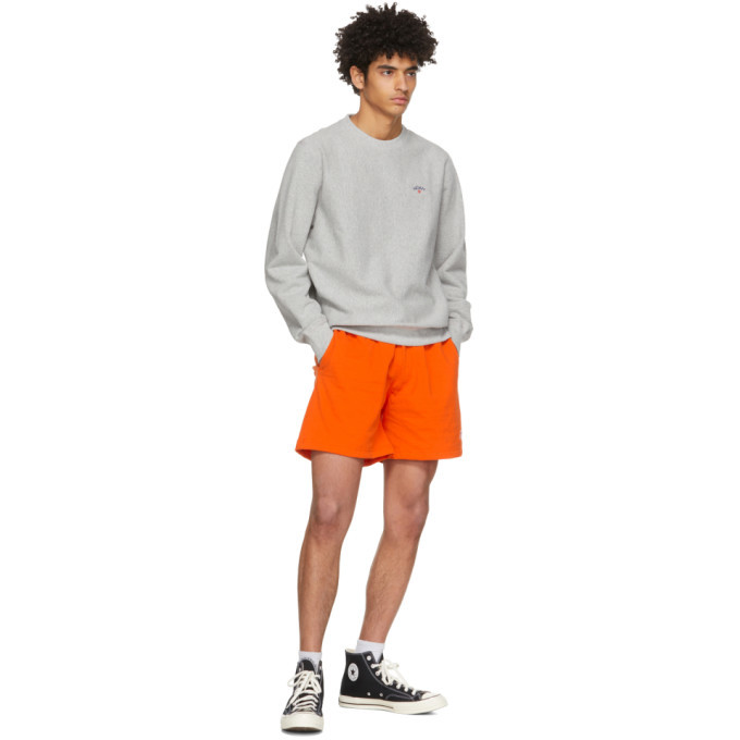 Noah Orange Winged Foot Rugby Shorts 