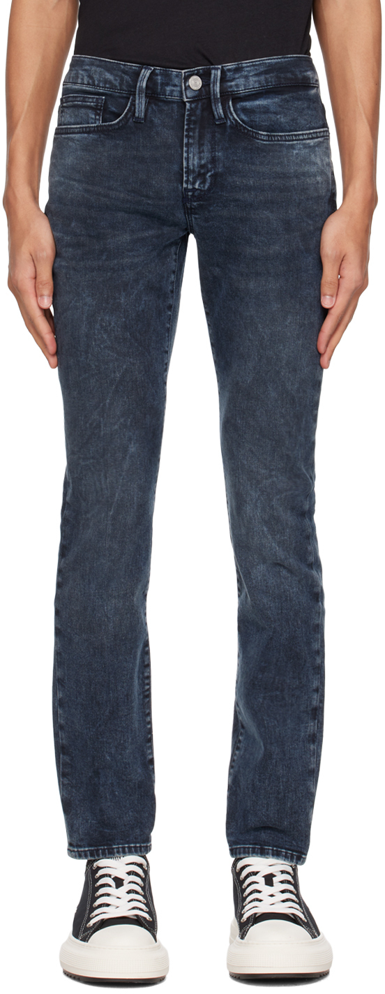 FRAME Gray 'L'Homme Skinny Degradable' Jeans Frame Denim