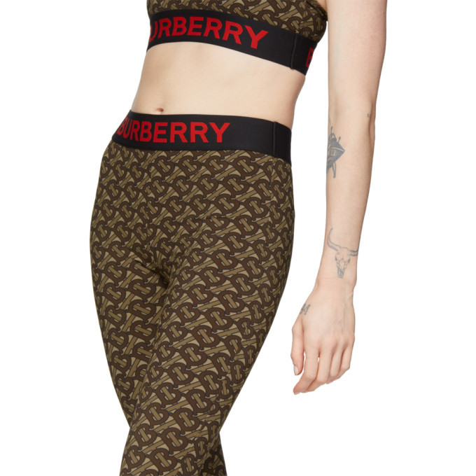 Burberry Brown Authie Leggings Burberry