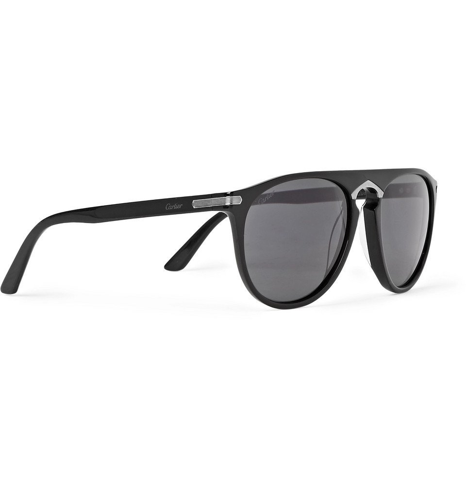 Cartier Eyewear - Signature C de Cartier Round-Frame Acetate Sunglasses ...