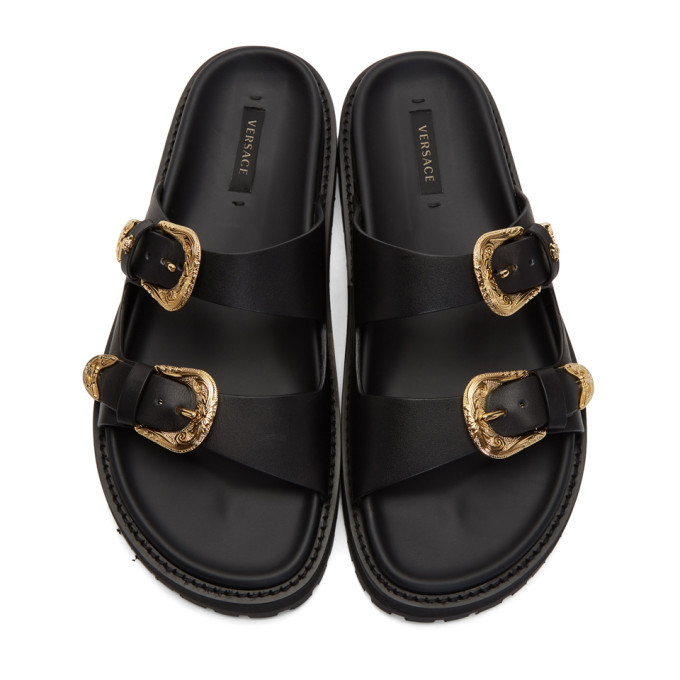 Versace buckle sandals