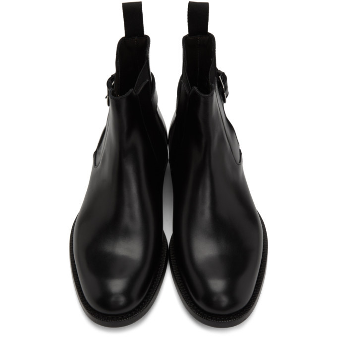 Etro Black Leather Chelsea Boot Etro