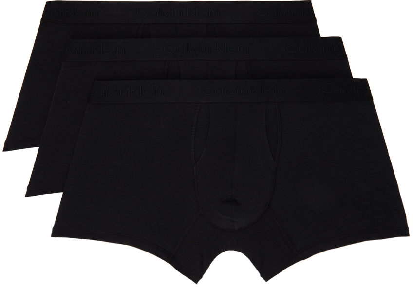 Calvin Klein Underwear ThreePack Black Standard Boxers Calvin Klein