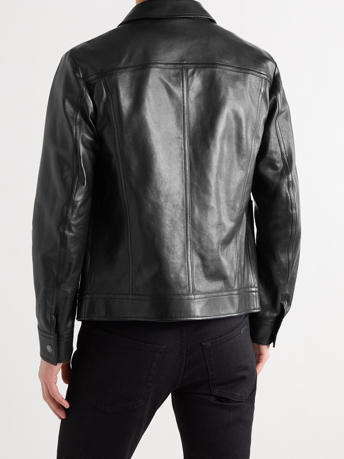TOM FORD - Leather Blouson Jacket - Black TOM FORD
