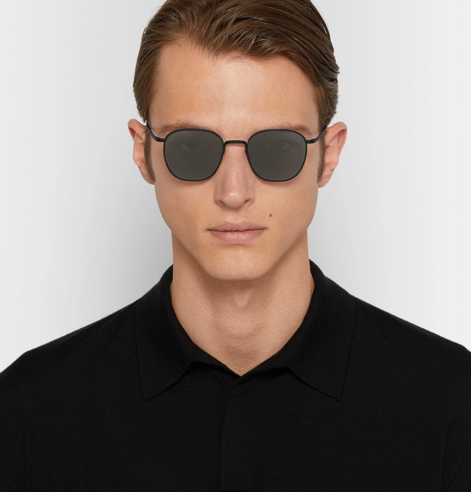 The Row - Oliver Peoples Board Meeting 2 Square-Frame Titanium Mirrored  Sunglasses - Black The Row
