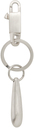 Rick Owens Silver Teardrop Keychain
