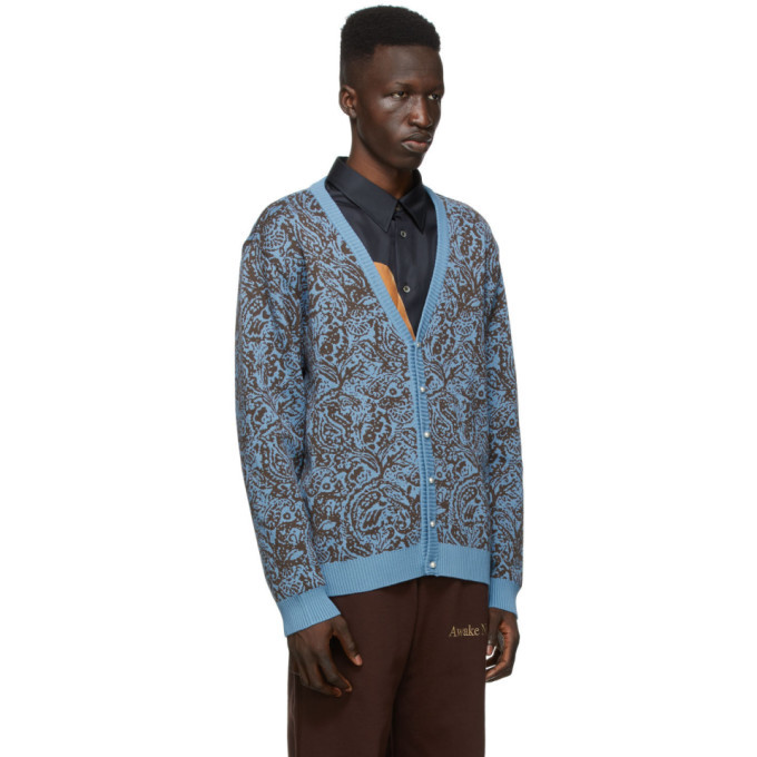 Awake NY Blue Paisley Cardigan Awake NY