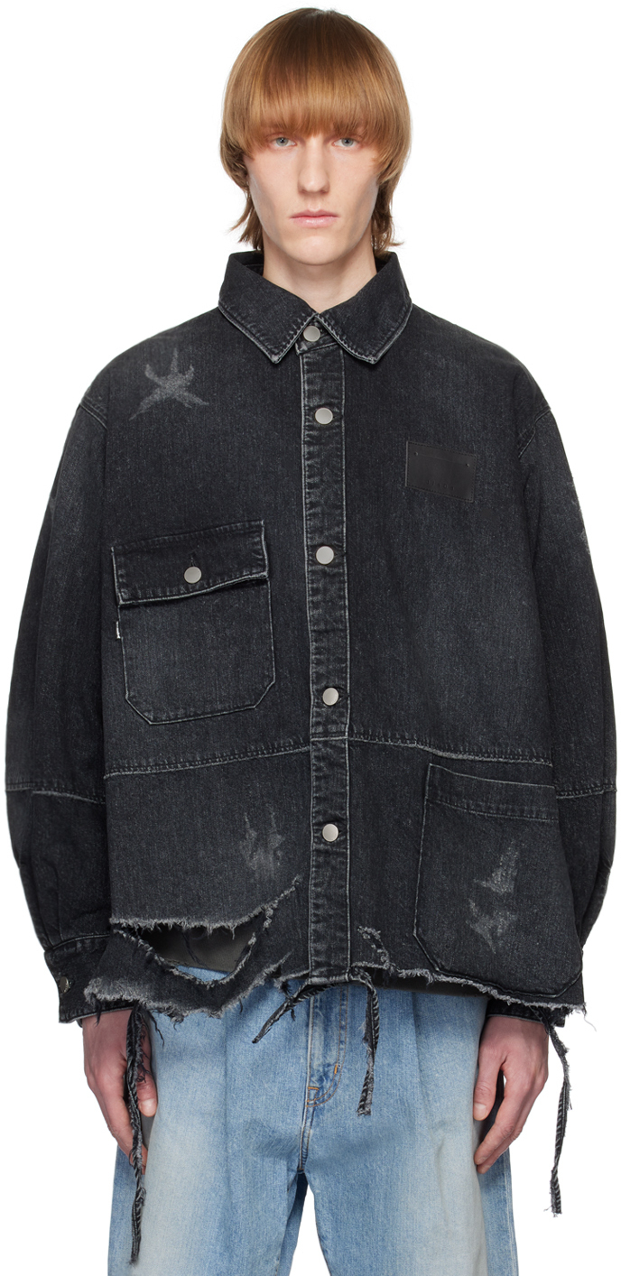 Galaxy Rivet Oversize Denim Shirt