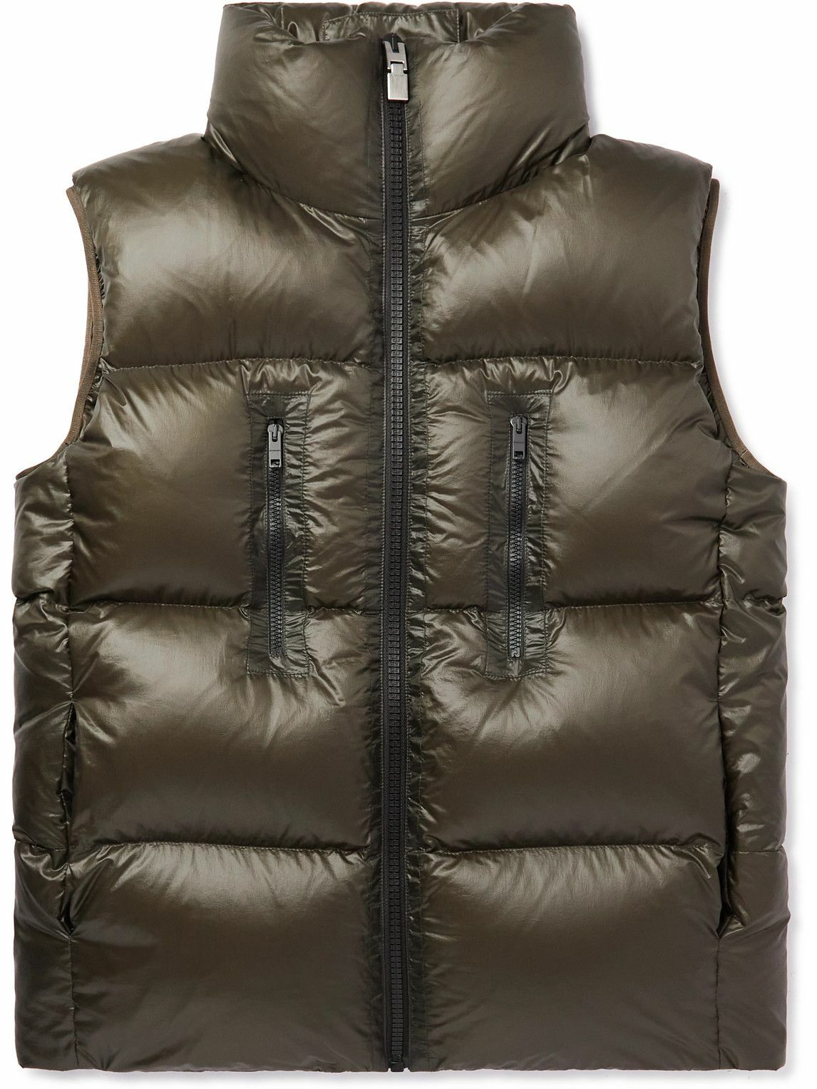 Givenchy - Logo-Embroidered Quilted Shell Down Gilet - Green Givenchy