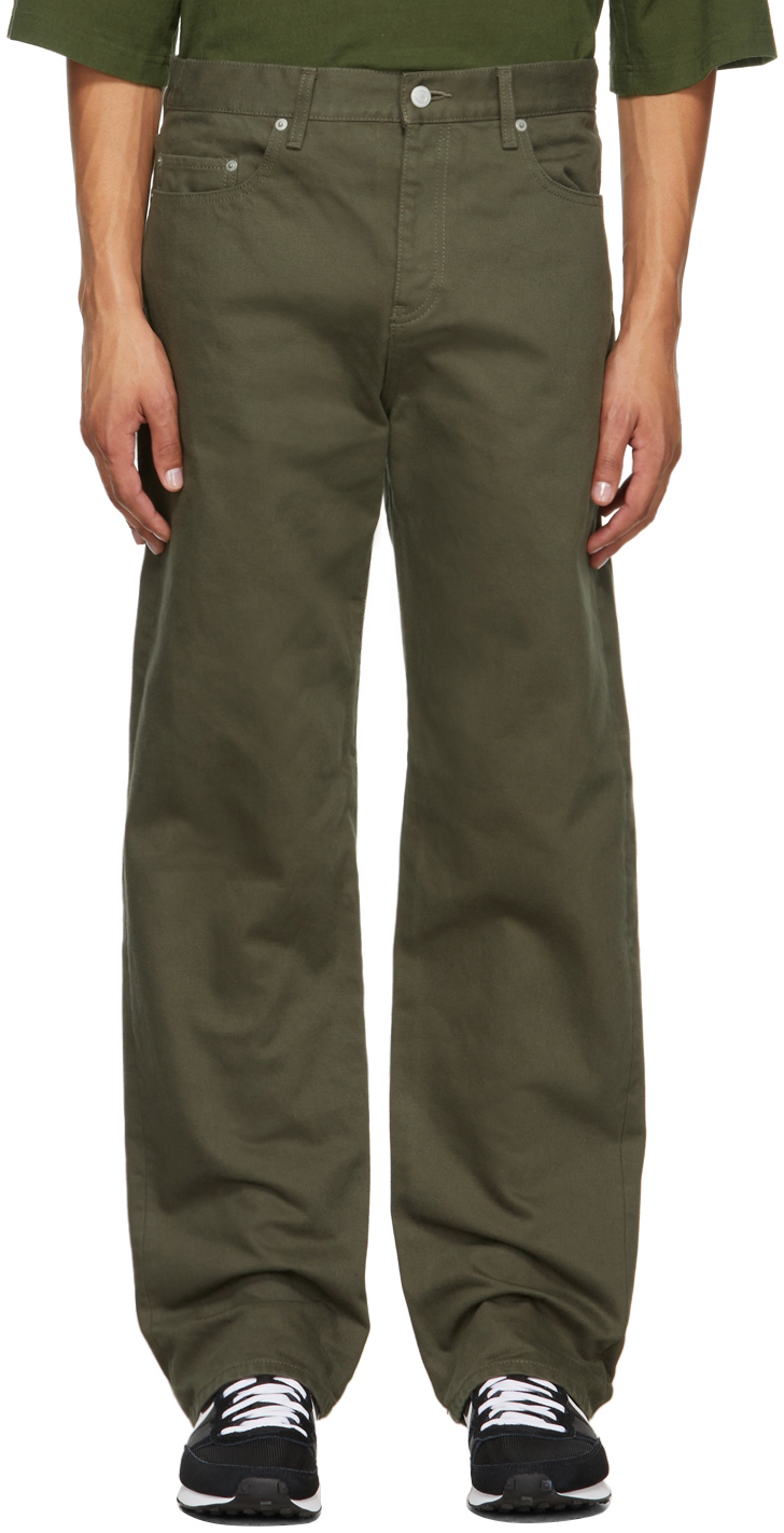 Undercover Khaki Classic Twill Trousers Undercover