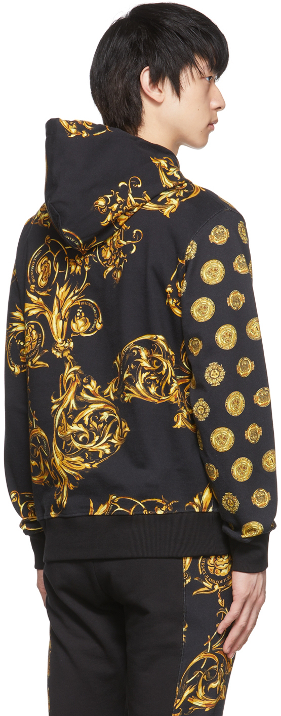 Versace Jeans Couture Black Regalia Baroque Hoodie Versace