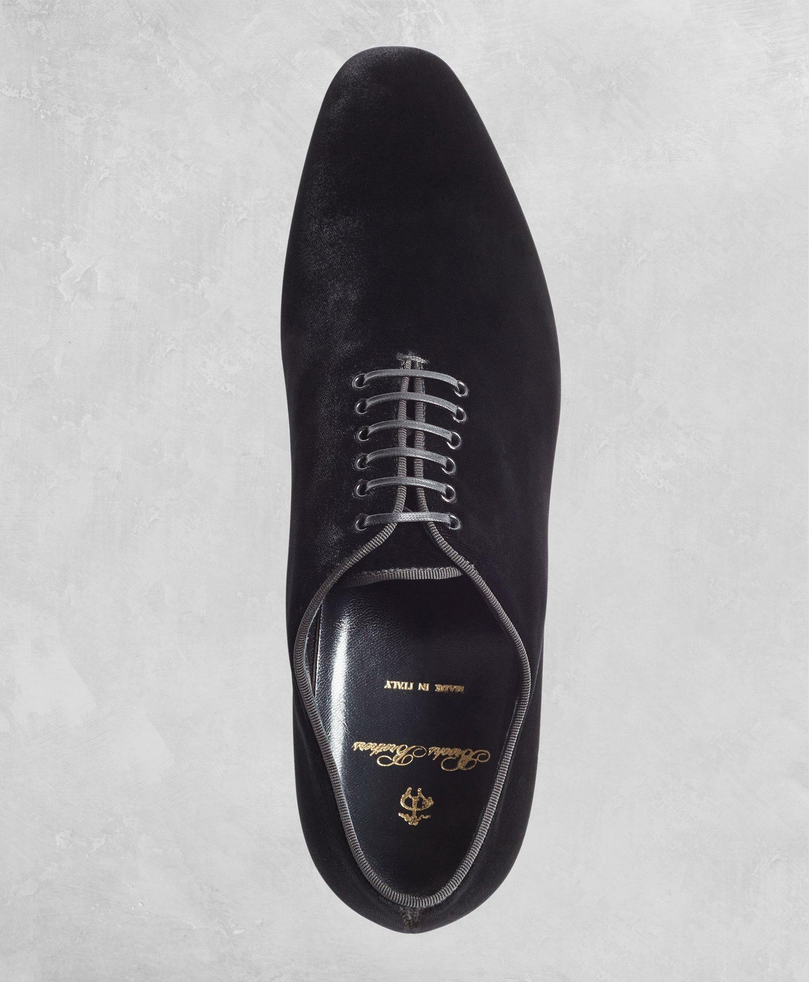 Brooks Brothers Men's Golden Fleece Velvet Formal Shoes | Black