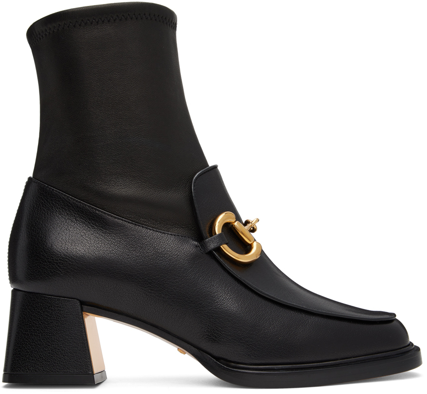 Gucci Black Horsebit Boots Gucci