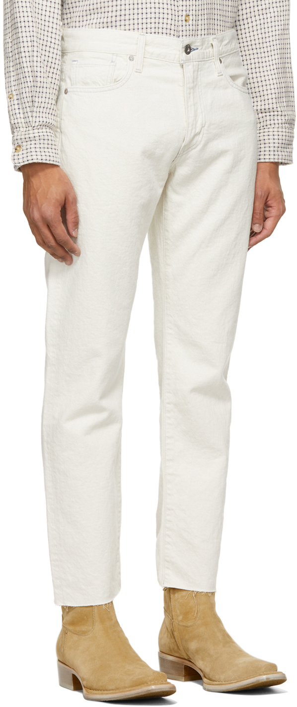 Levi's Made & Crafted Off-White 502 Taper Jeans Levis Made and Crafted