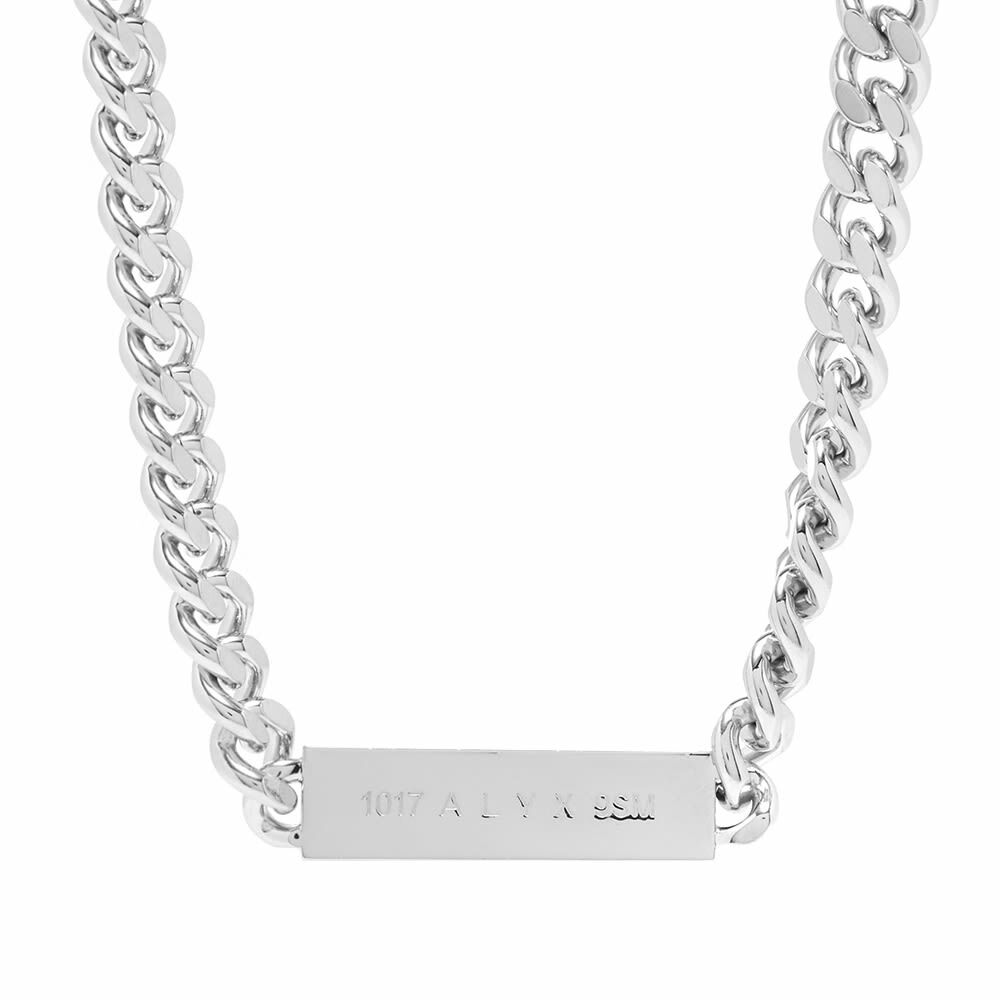 Photo: 1017 ALYX 9SM Women's ID Necklace in Silver