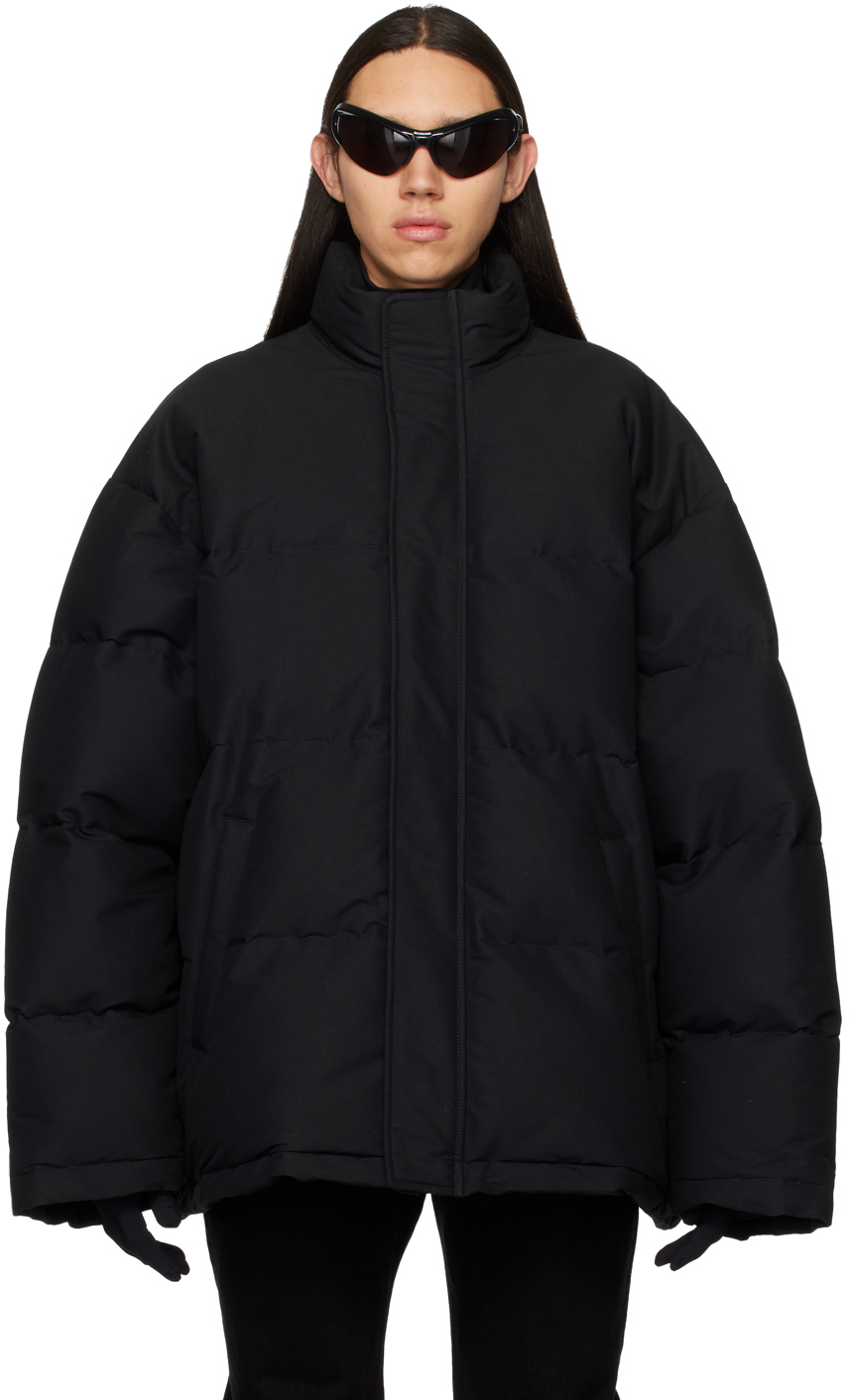 Balenciaga Black Boxy Puffer Jacket Balenciaga