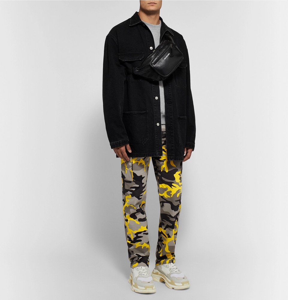 Balenciaga - Slim-Fit Camouflage-Print Cotton-Twill Cargo Trousers 