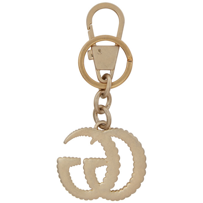 Gucci Gold Rib GG Keychain Gucci