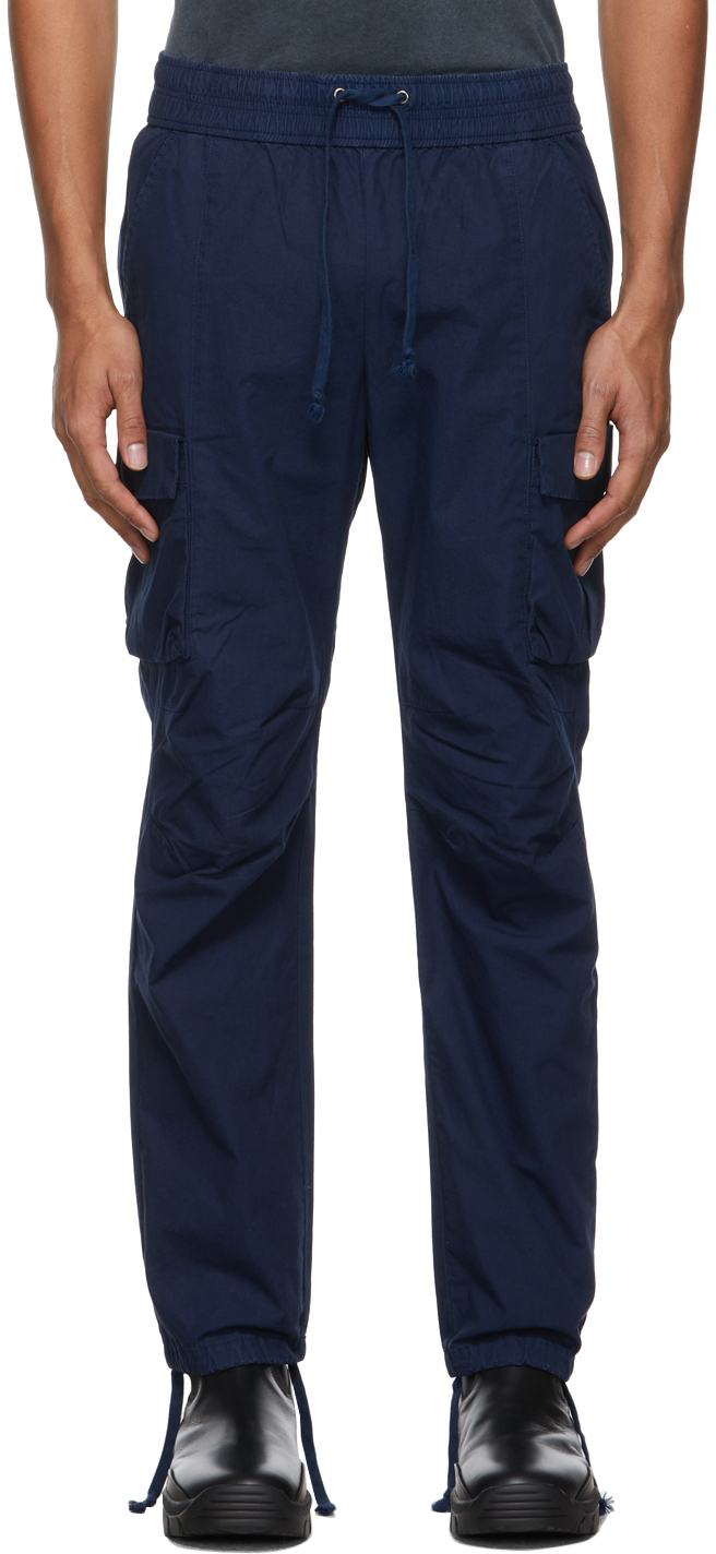 John Elliott Navy Back Sateen Cargo 