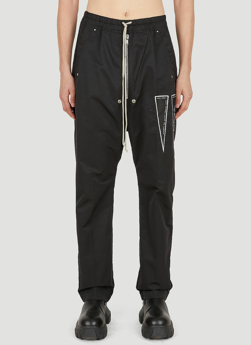 Geth Bela Cargo Track Pants in Black Rick Owens Drkshdw