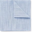 Oliver Spencer - Conroy Striped Mélange Cotton Pocket Square - Blue
