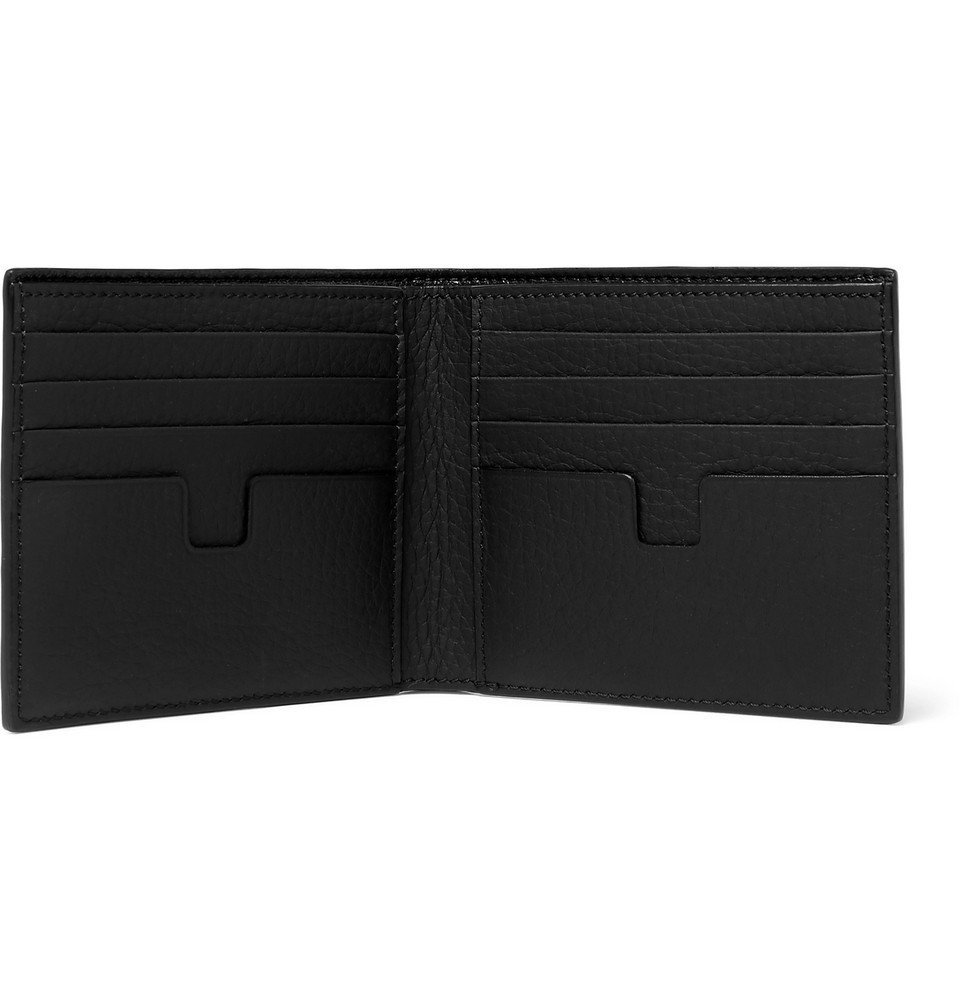 TOM FORD - Full-Grain Leather Billfold Wallet - Men - Black TOM FORD