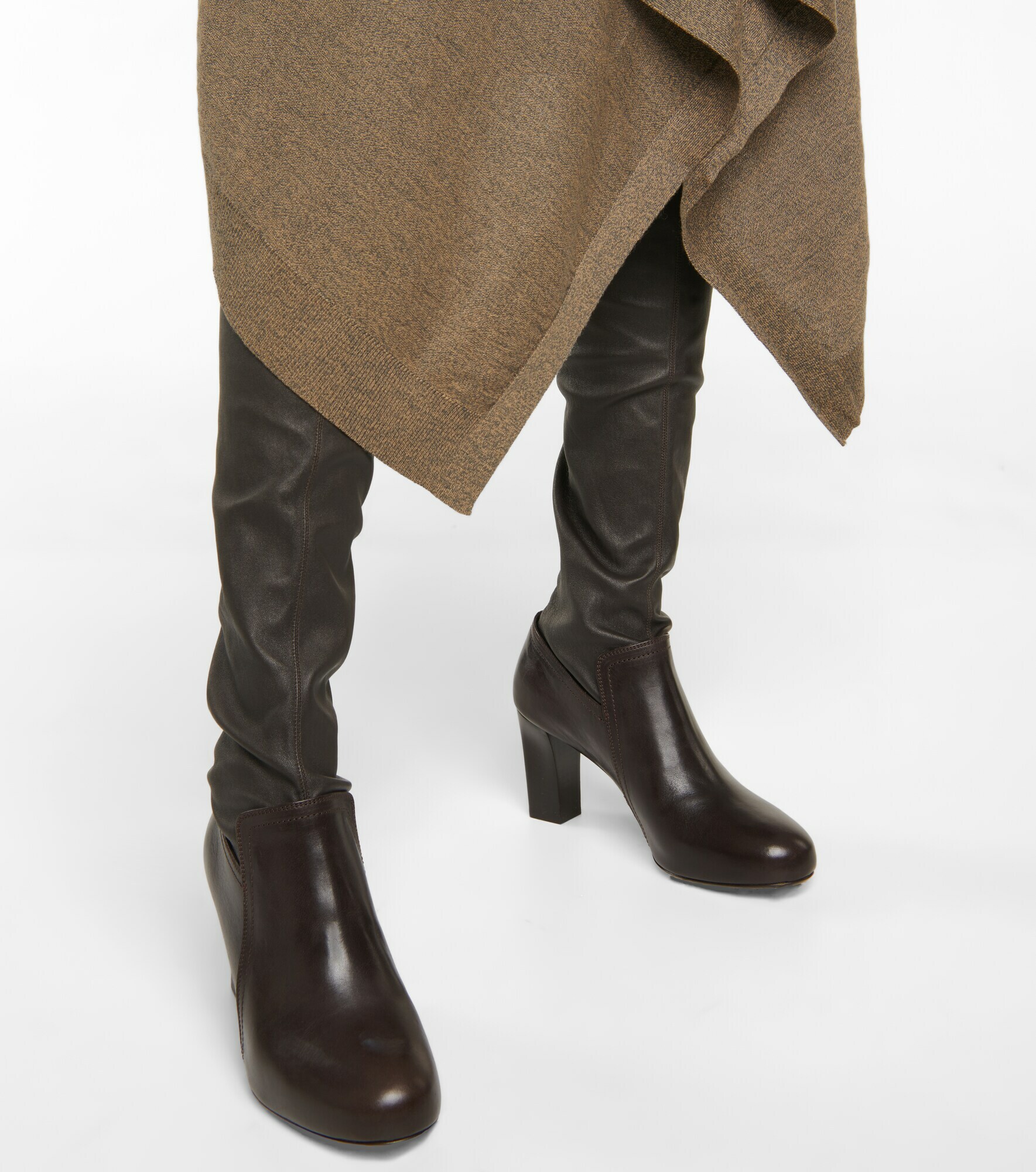 Lemaire - Stretch-leather over-the-knee boots Lemaire
