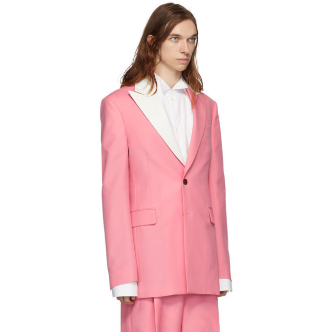 pink tuxedo jacket