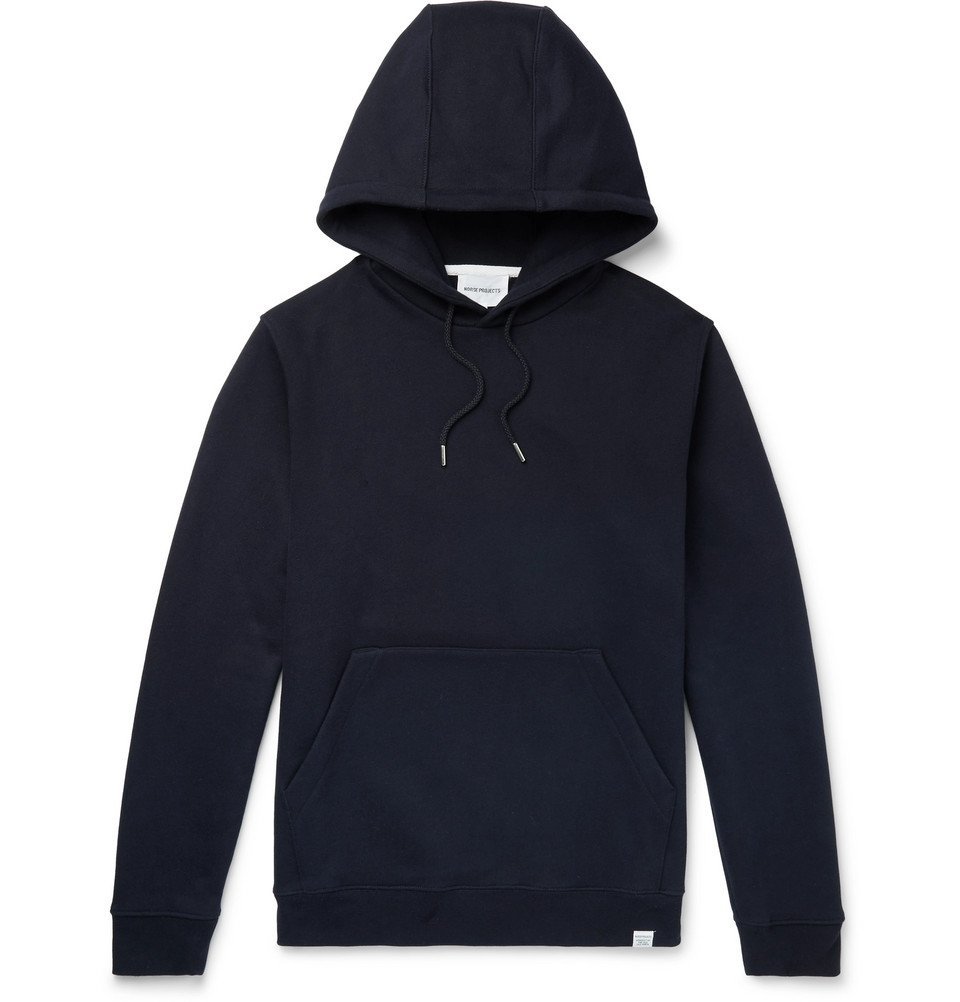 Norse Projects - Vagn Loopback Cotton-Jersey Hoodie - Navy Norse Projects
