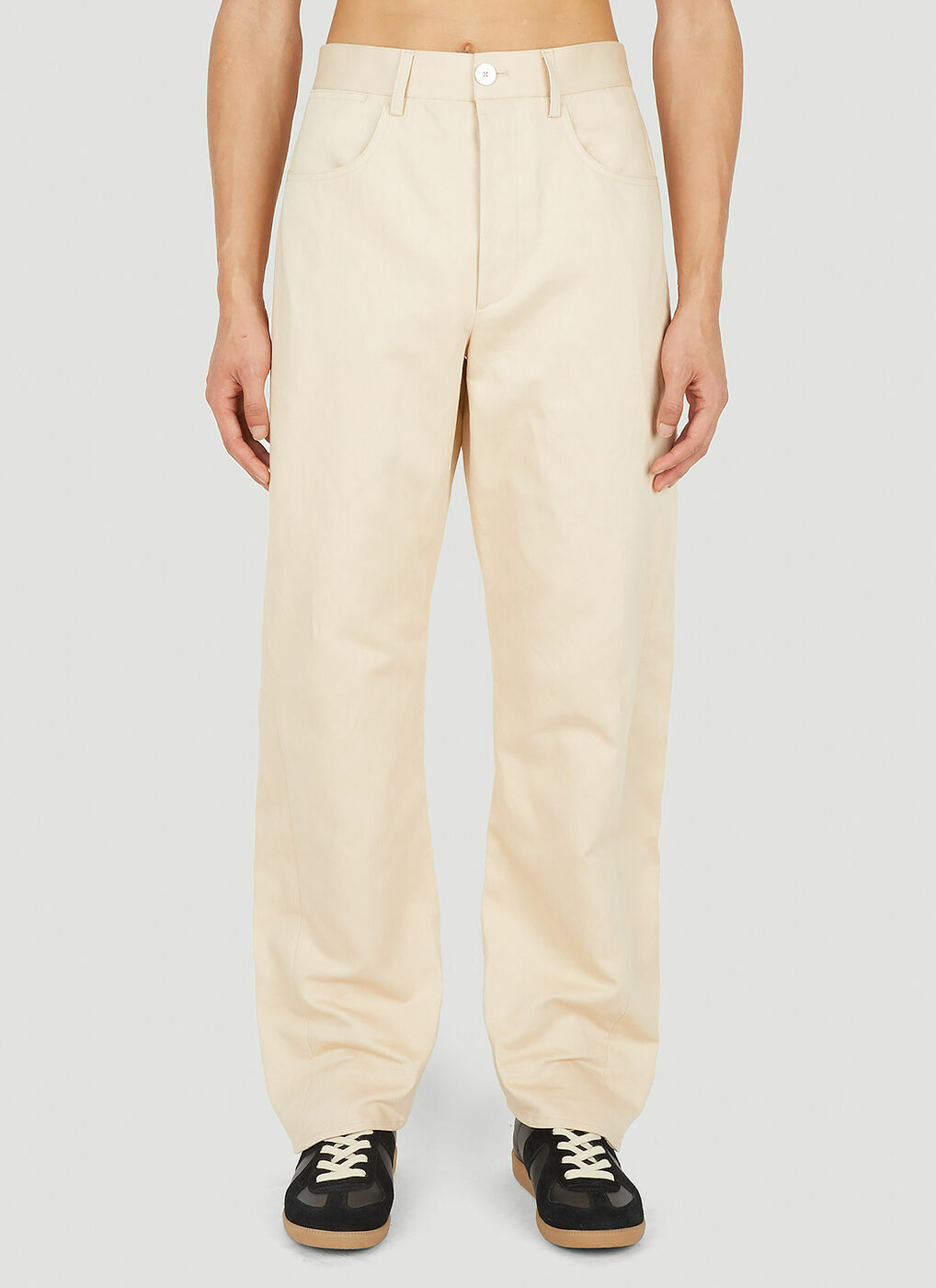 Relaxed Chino Pants in Beige Jil Sander