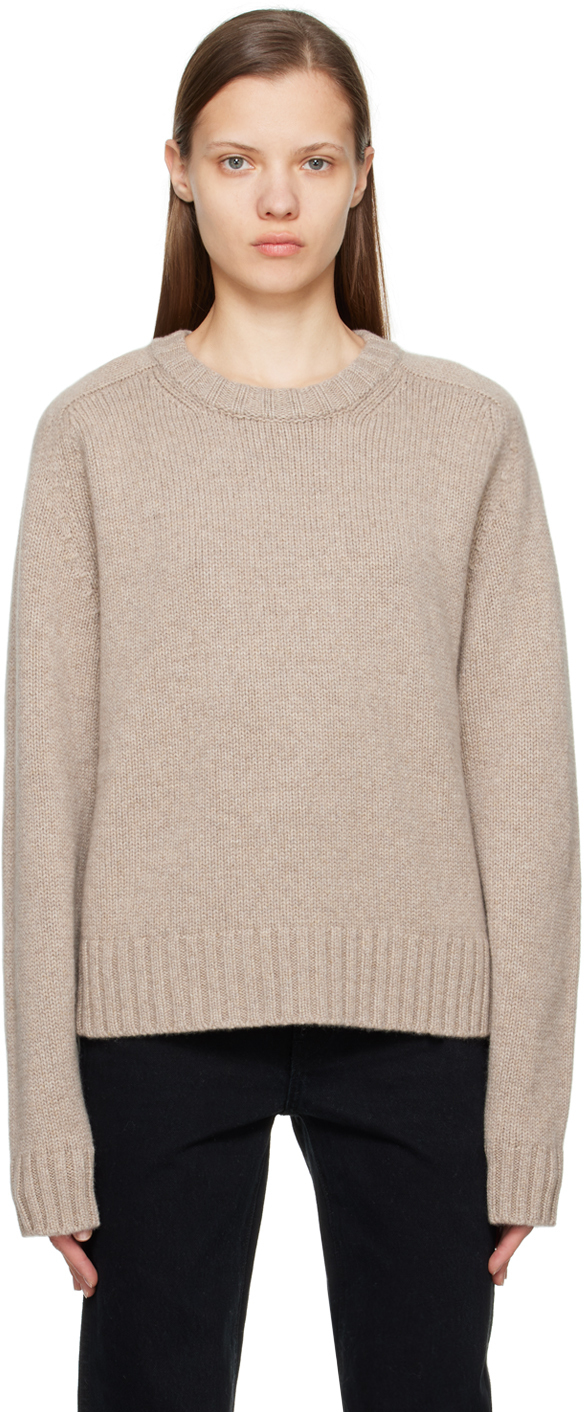 KHAITE Taupe 'The Mae' Sweater Khaite
