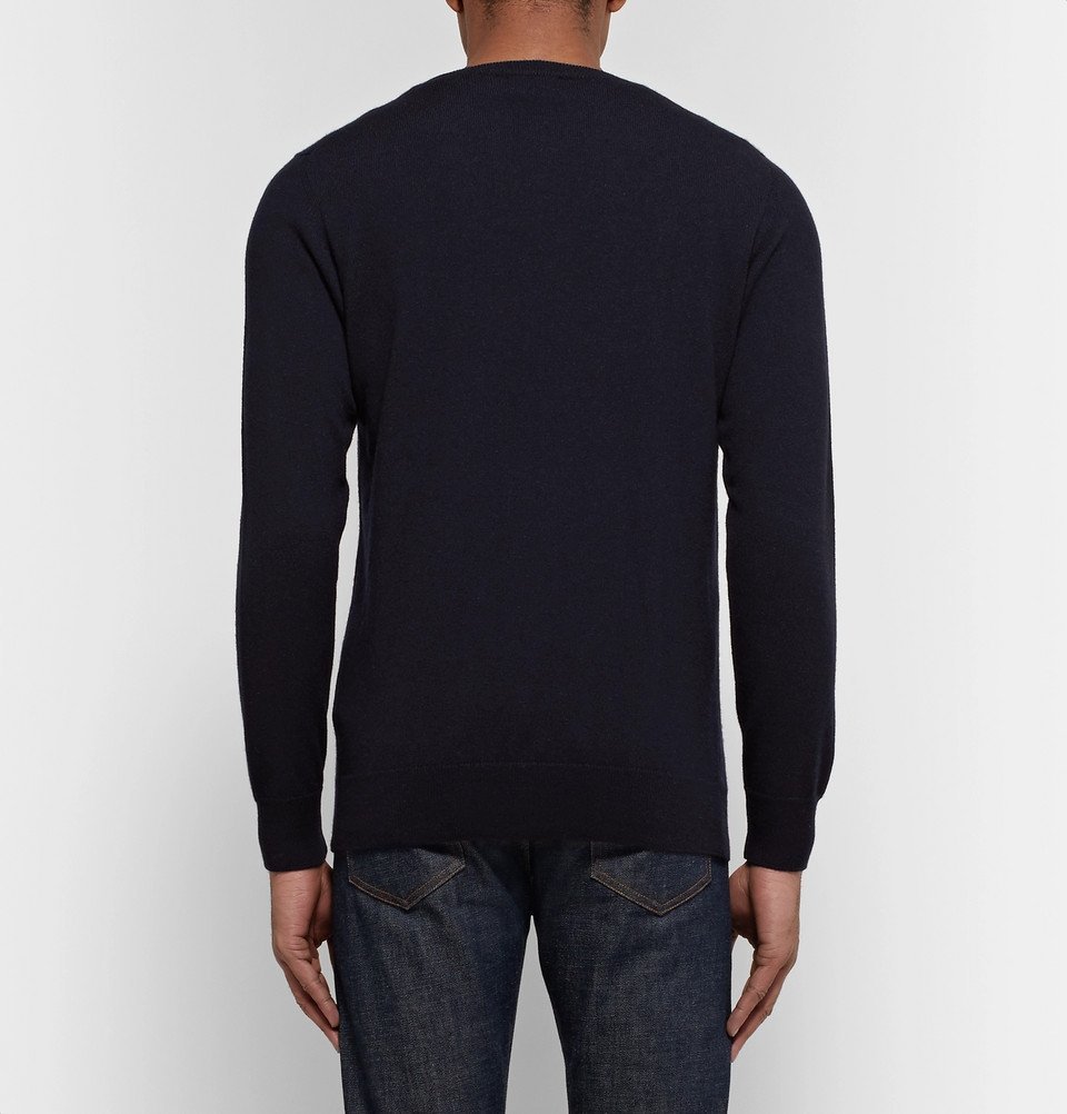 NN07 - Charles Slim-Fit Cashmere Sweater - Men - Midnight blue NN07