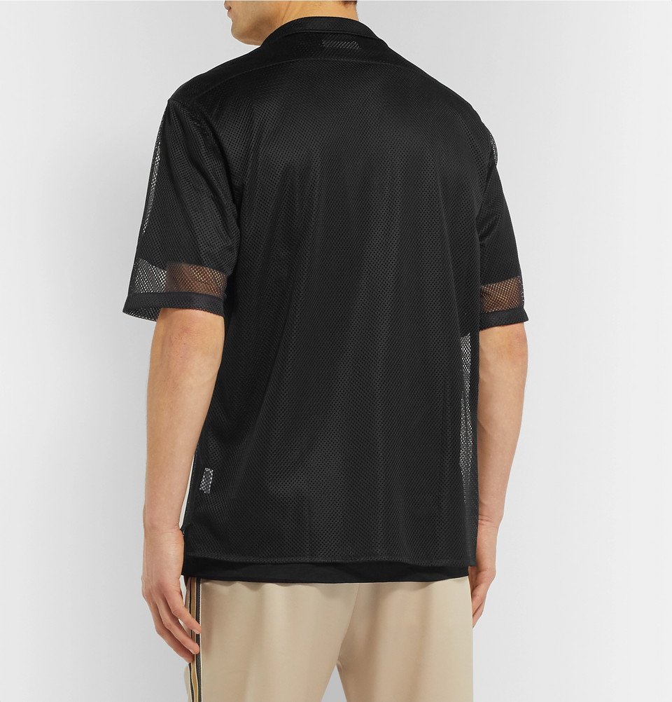 CMMN SWDN - Niels Mesh Shirt - Black CMMN SWDN