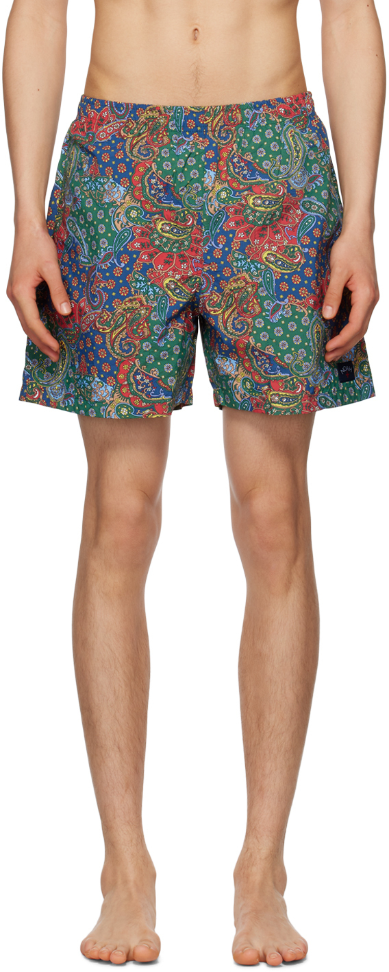 Noah Crazy Paisley Swimshorts Multi Noah NYC