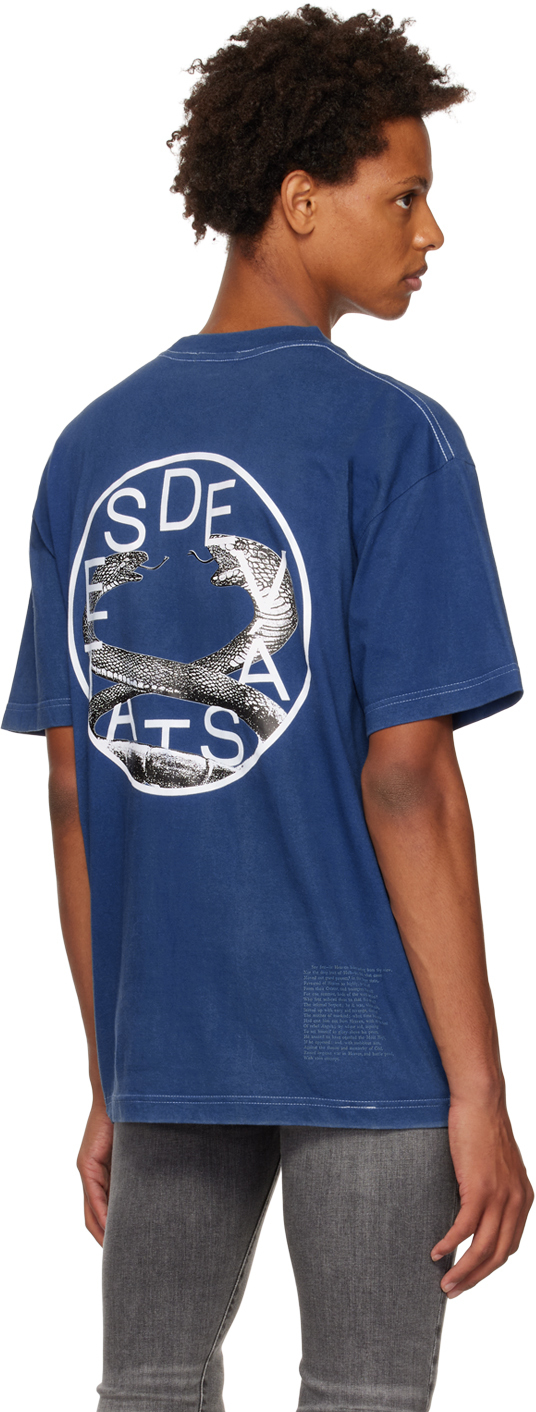 DEVÁ STATES Blue Printed T-Shirt